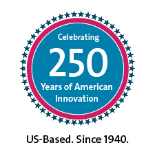 Emblem: Celebrating 250 Years of American Innovation | US-Based. Since 1940.